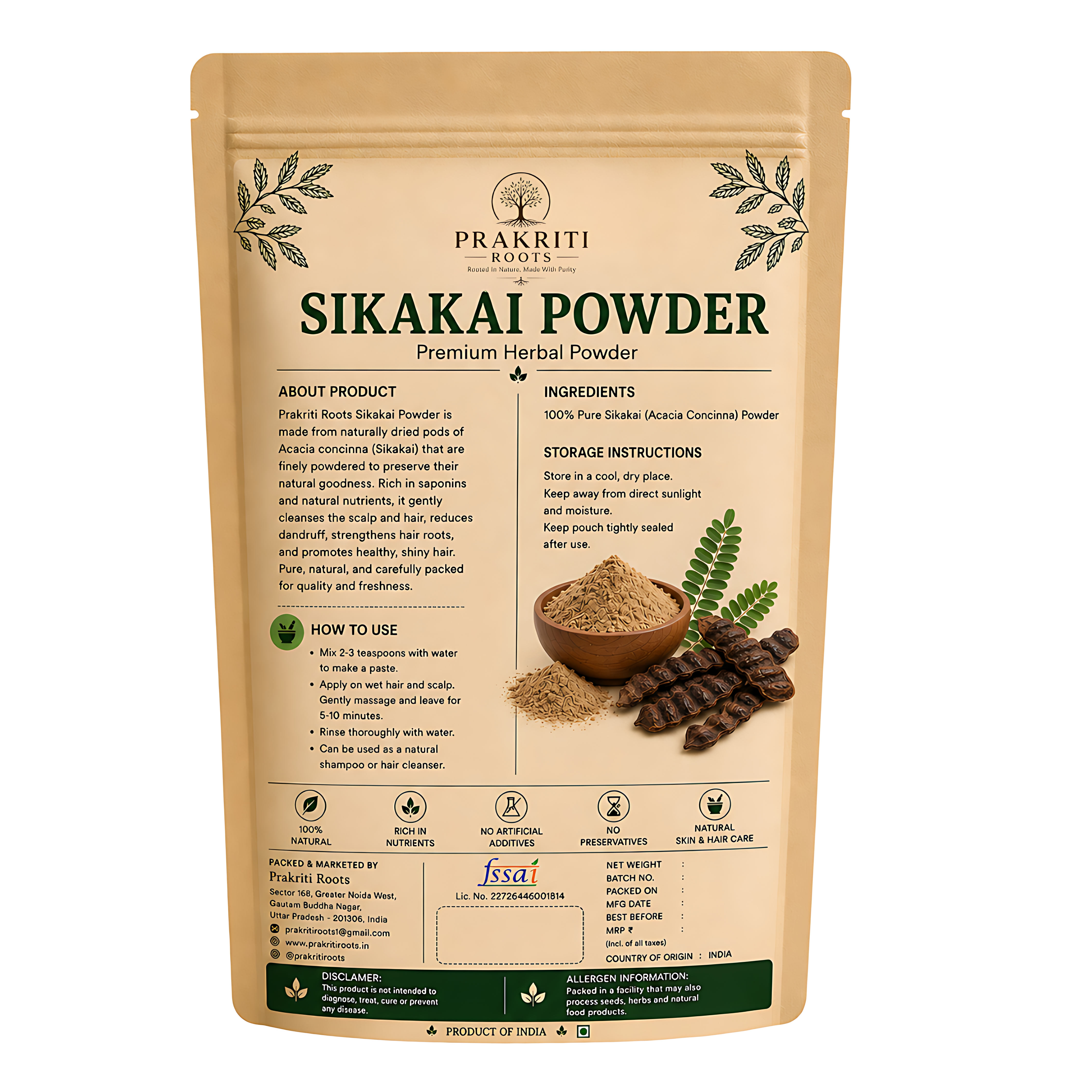 Herbal Shikakai Powder