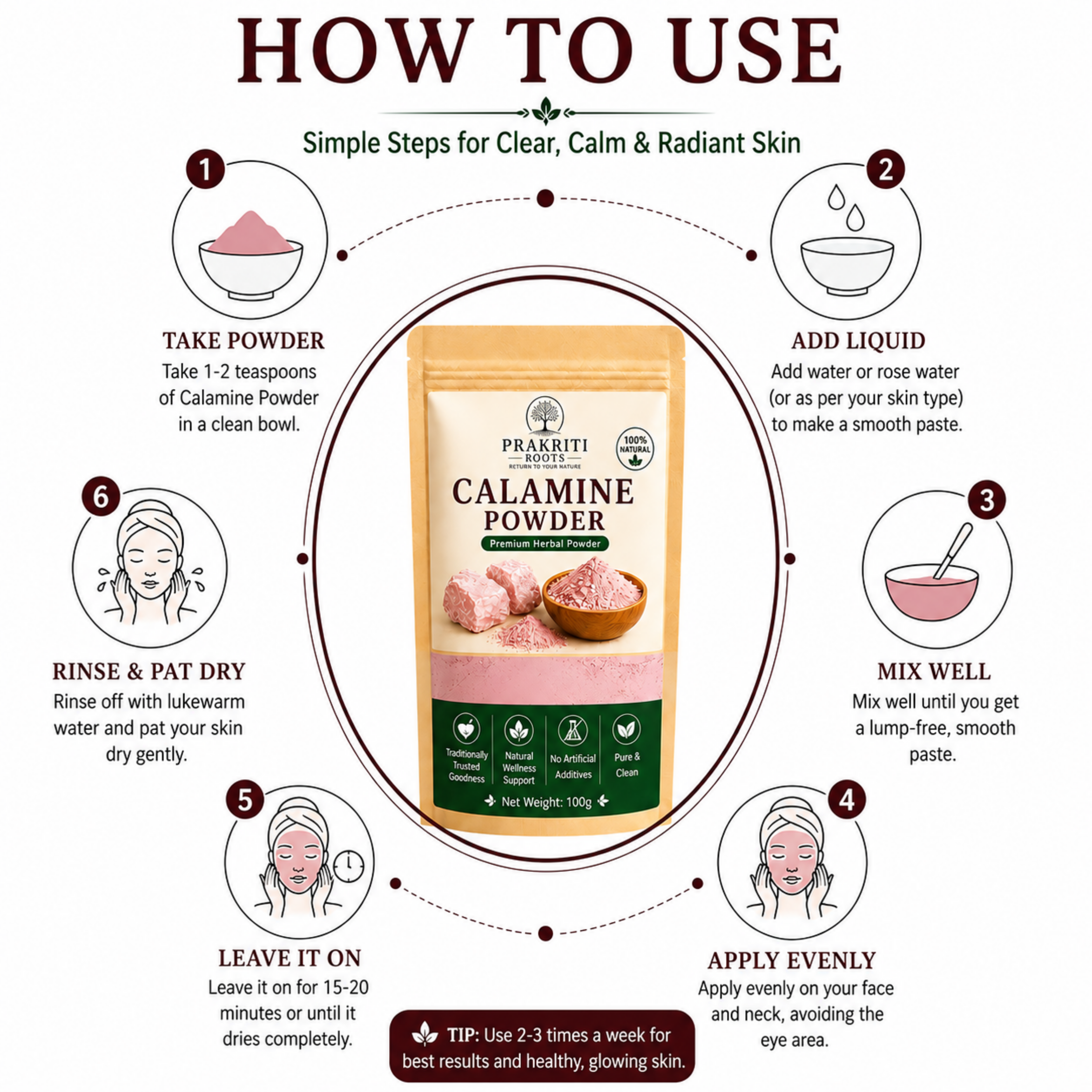 Herbal Calamine Clay Powder