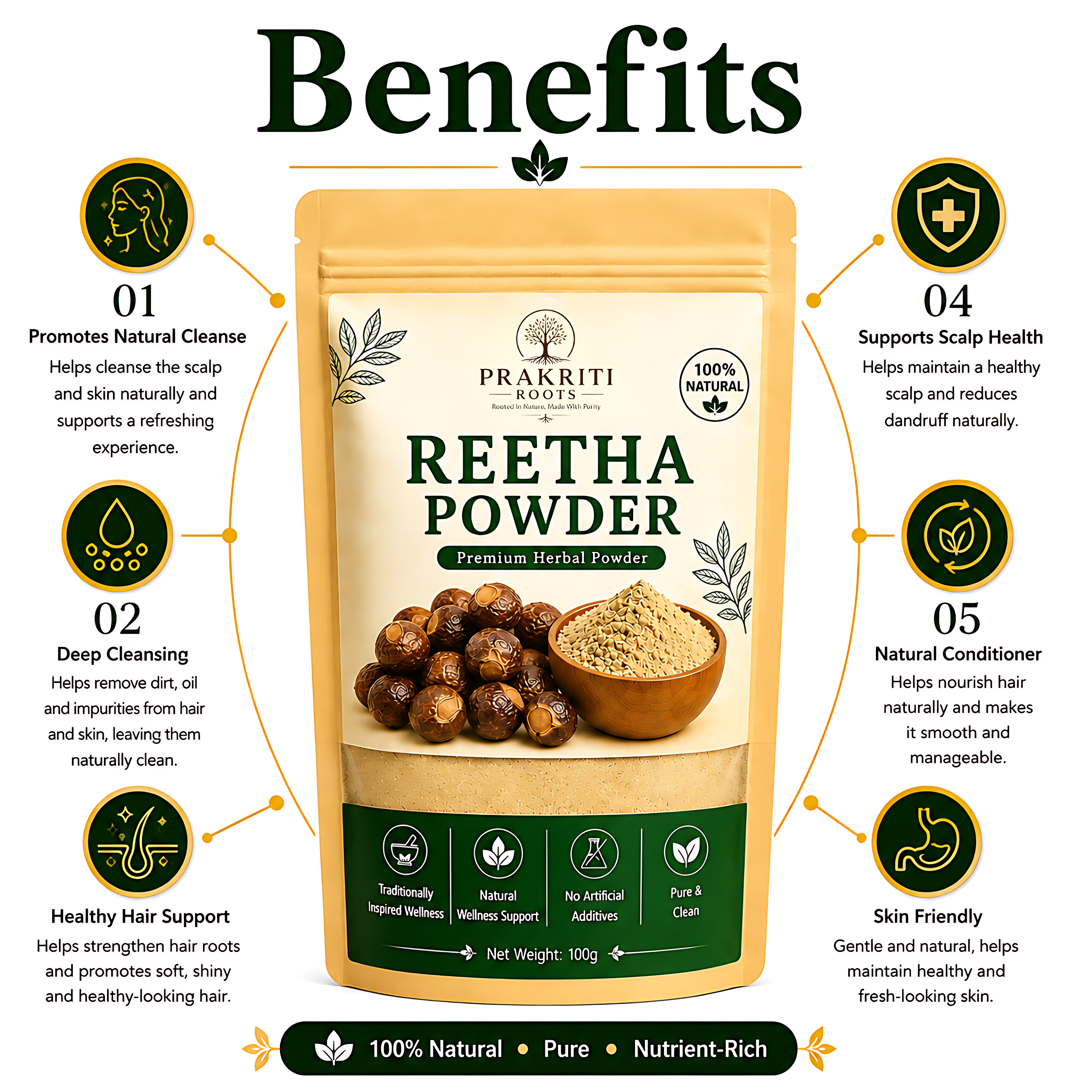 Herbal Reetha Powder