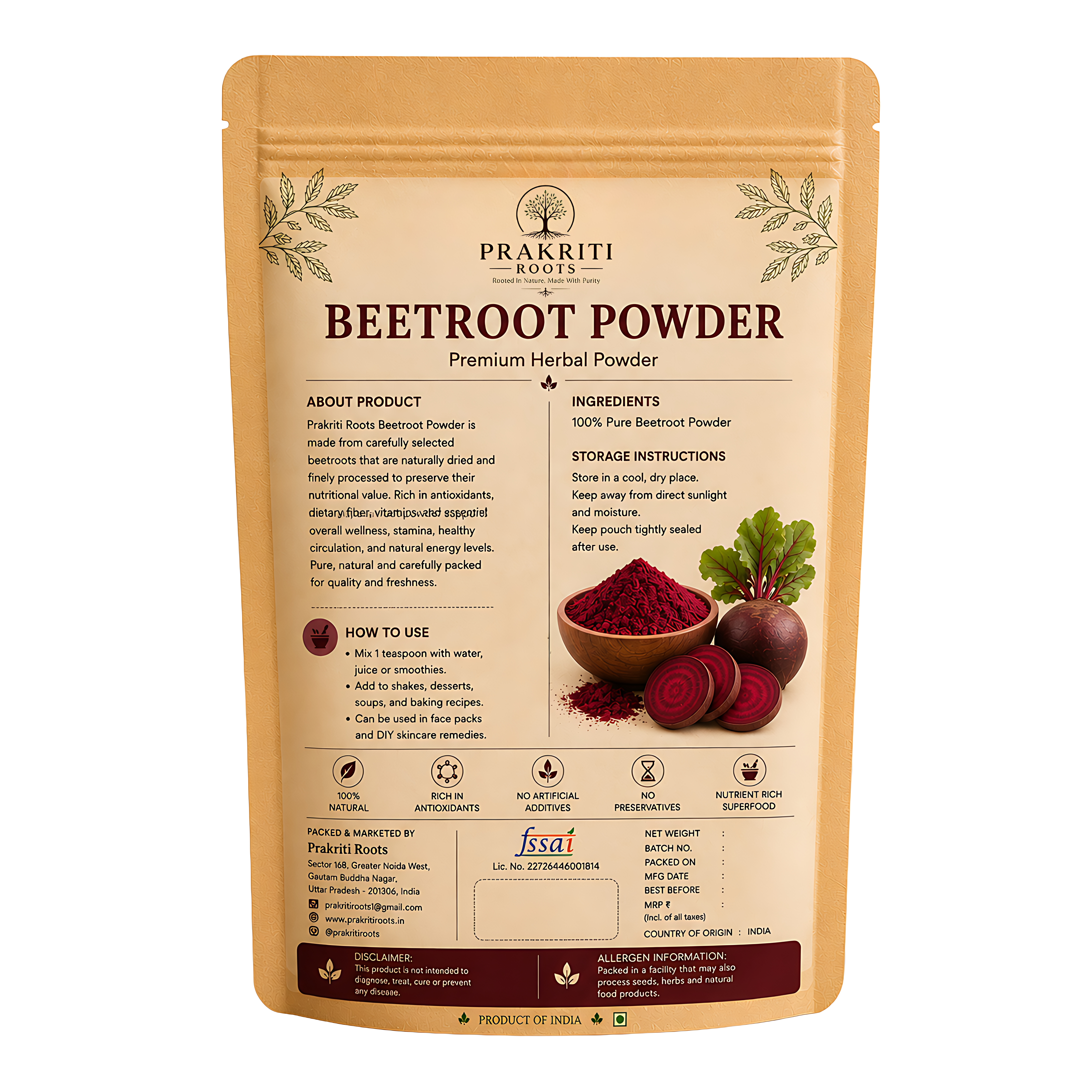 Herbal Beetroot Powder