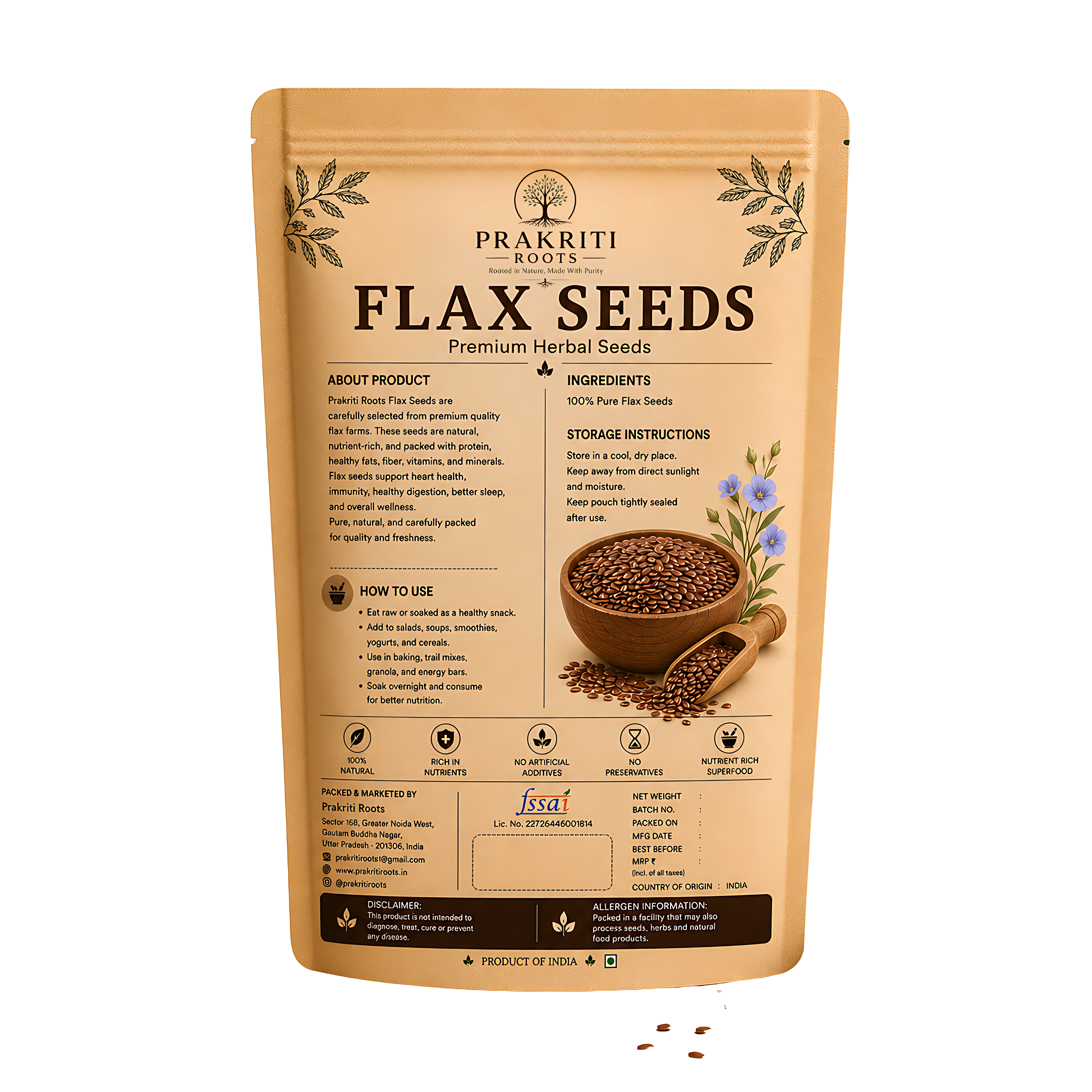 Natural Flax Seeds