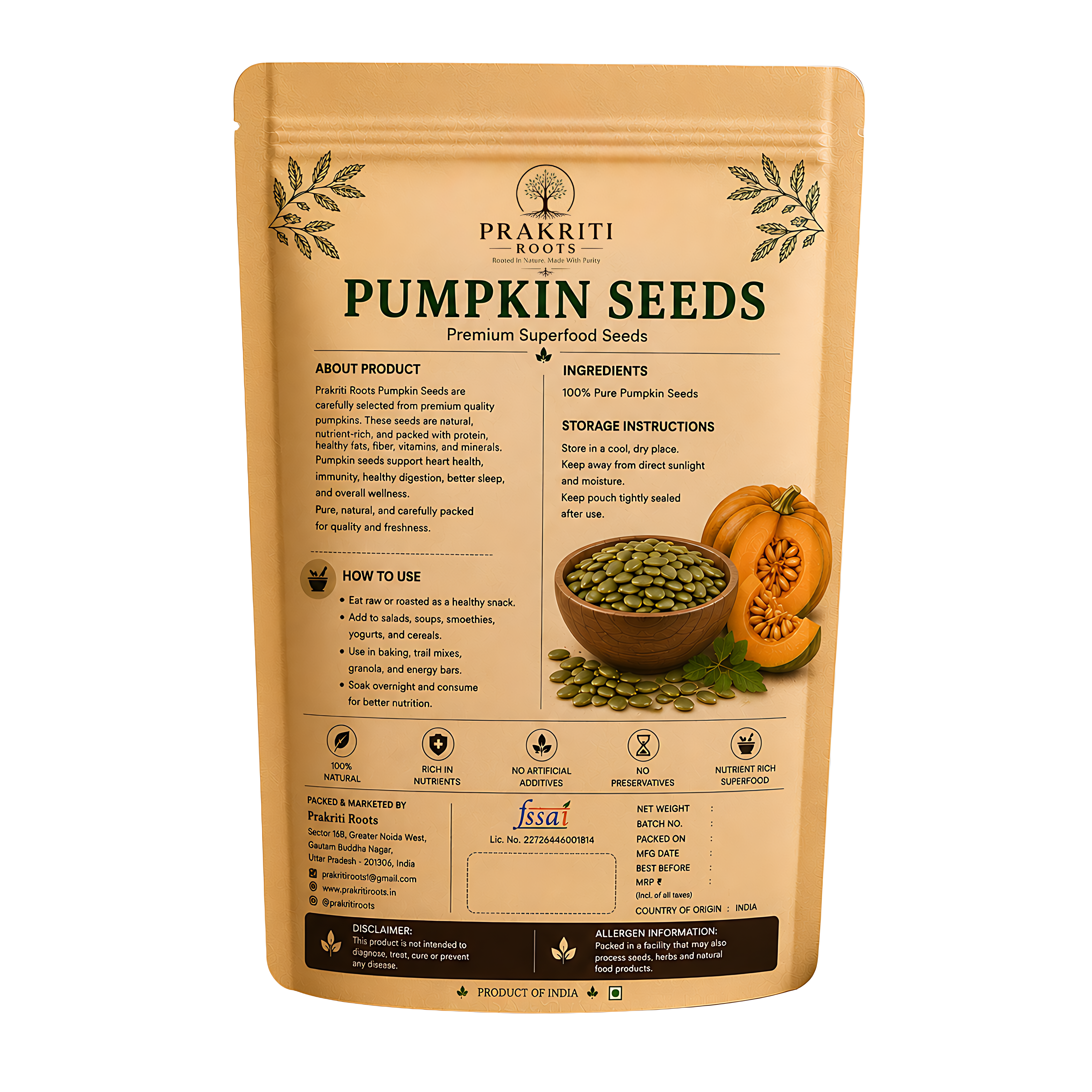 Natural Pumpkin Seeds