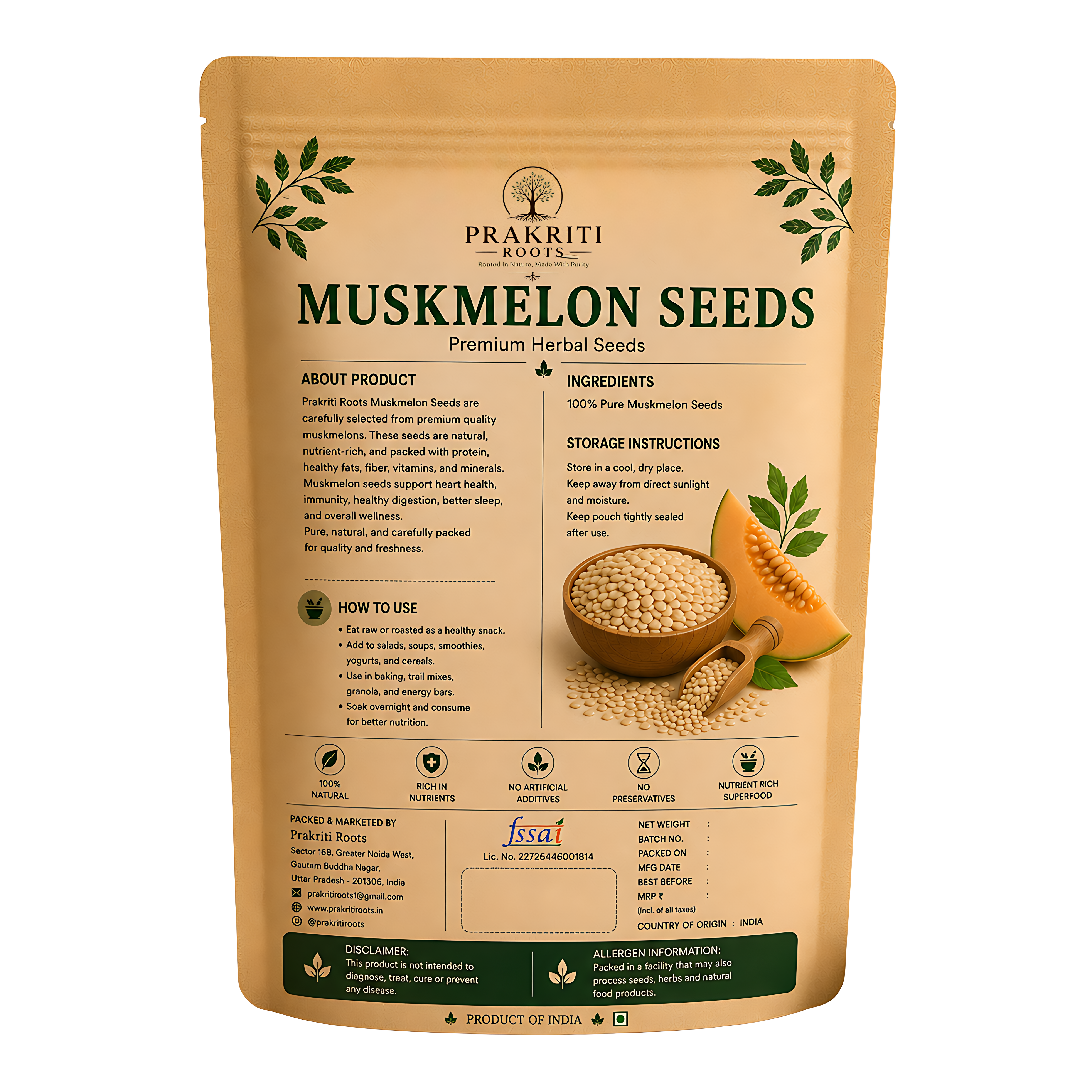 Natural Muskmelon Seeds
