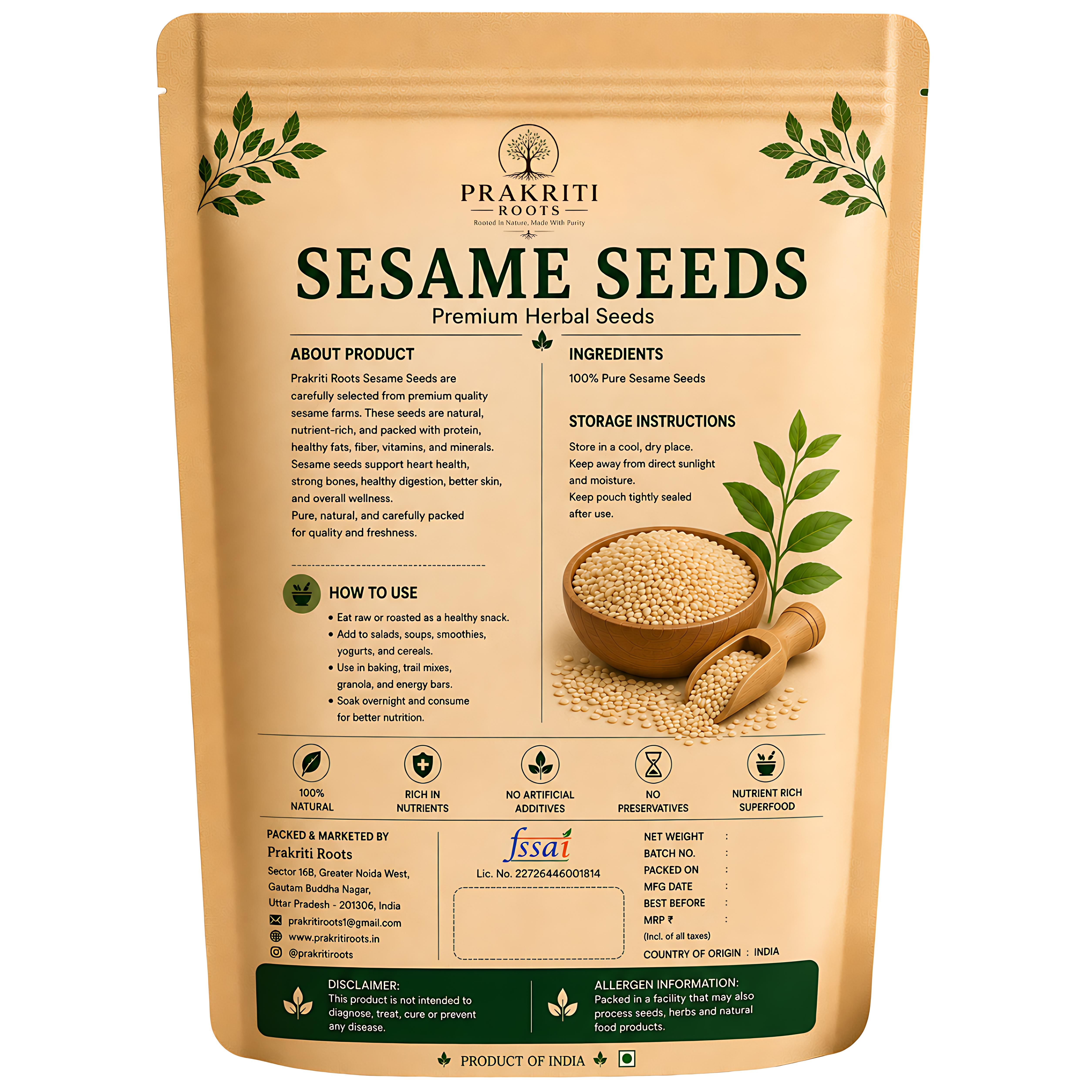 Natural Sesame Seeds