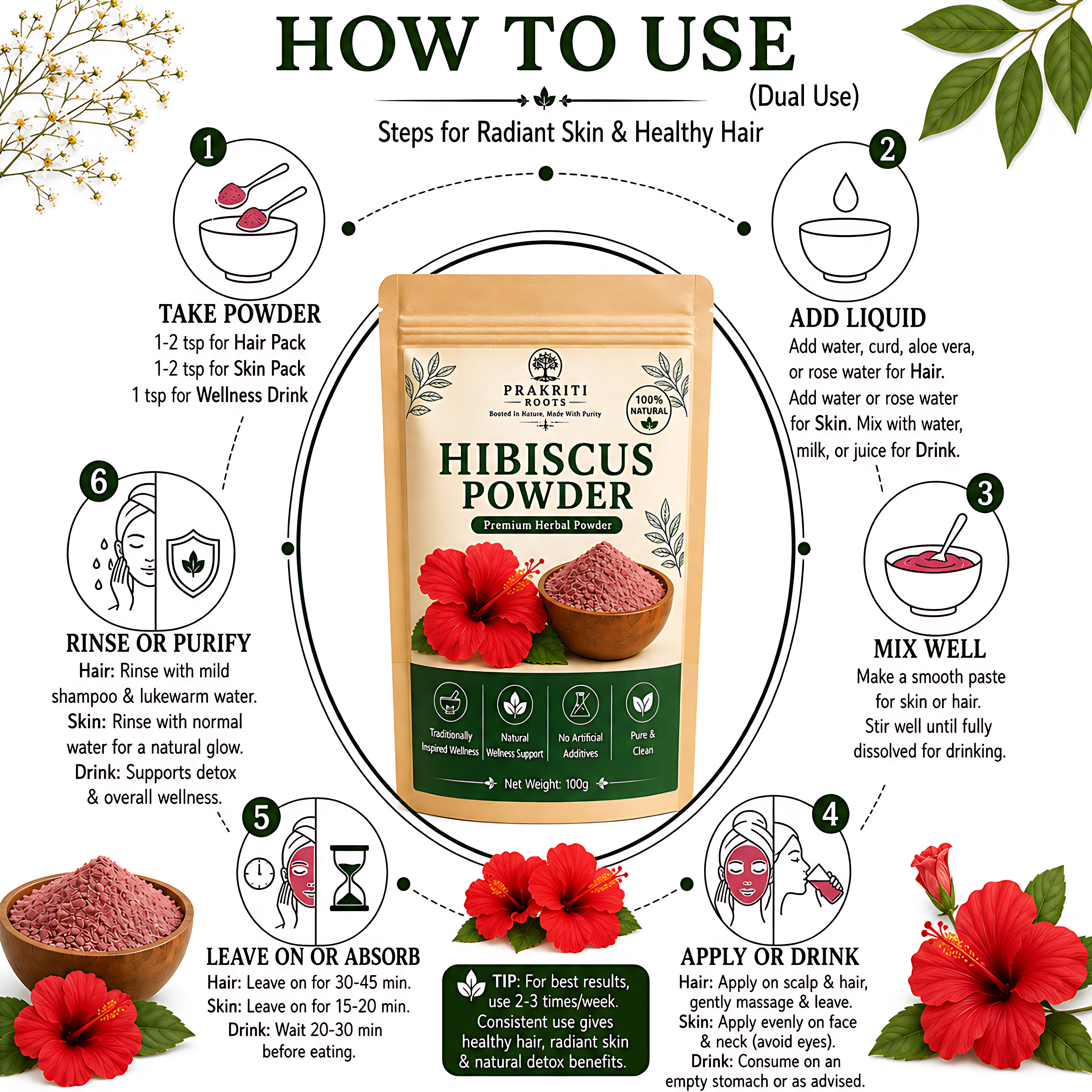 Herbal Hibiscus Powder