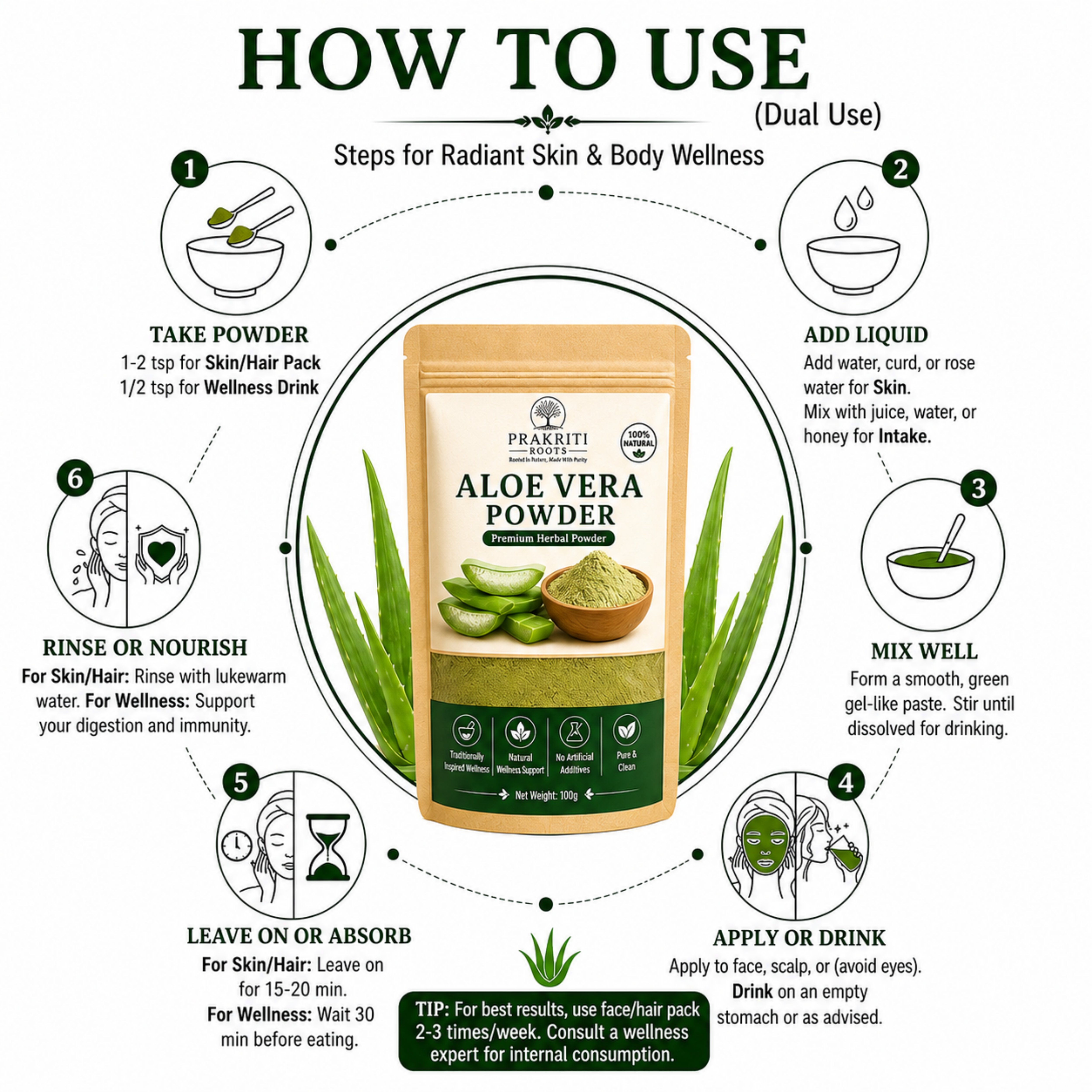 Herbal Aloe Vera Powder