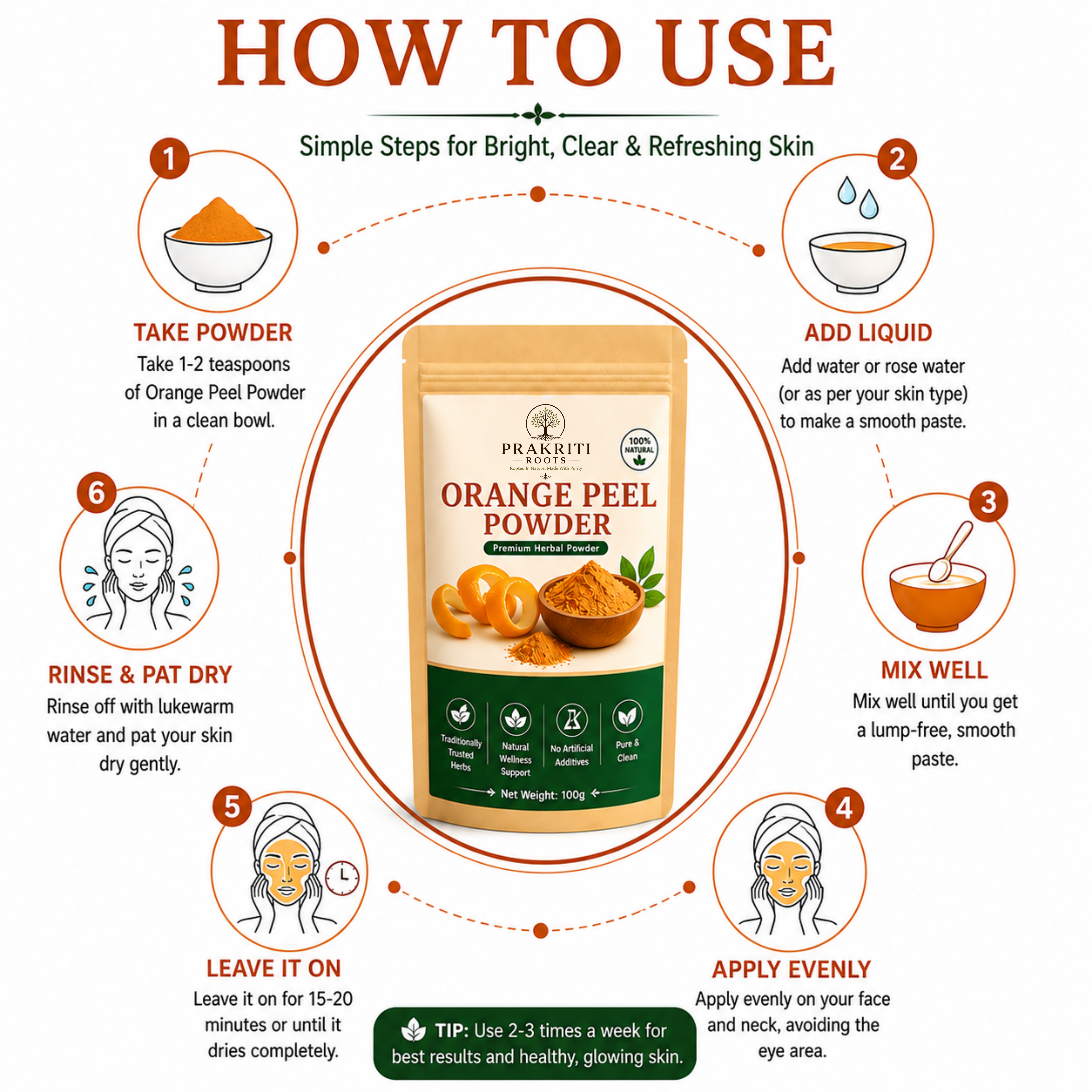 Herbal Orange Peel Powder