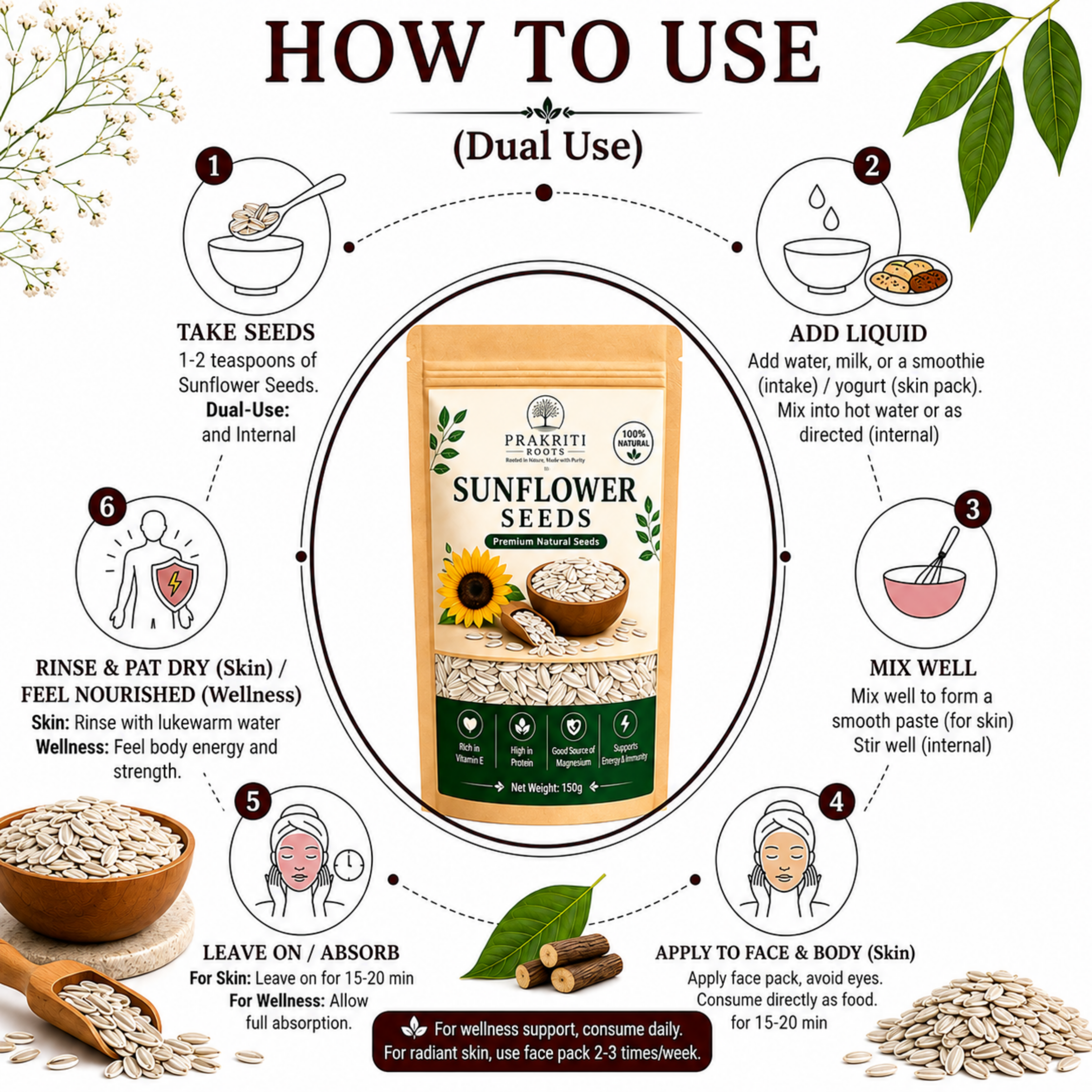 Natural Sunflower Seeds