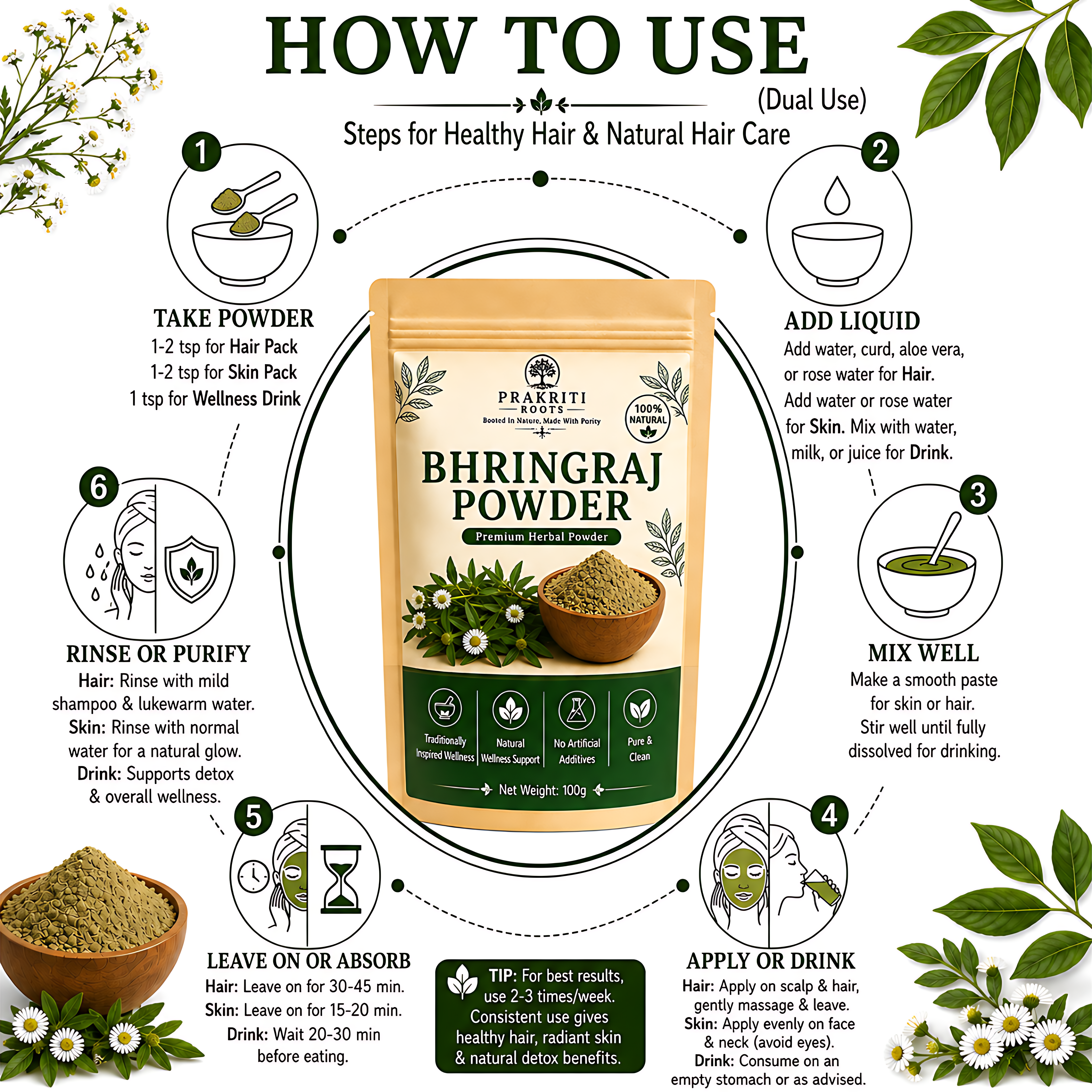 Herbal Bhringraj Powder