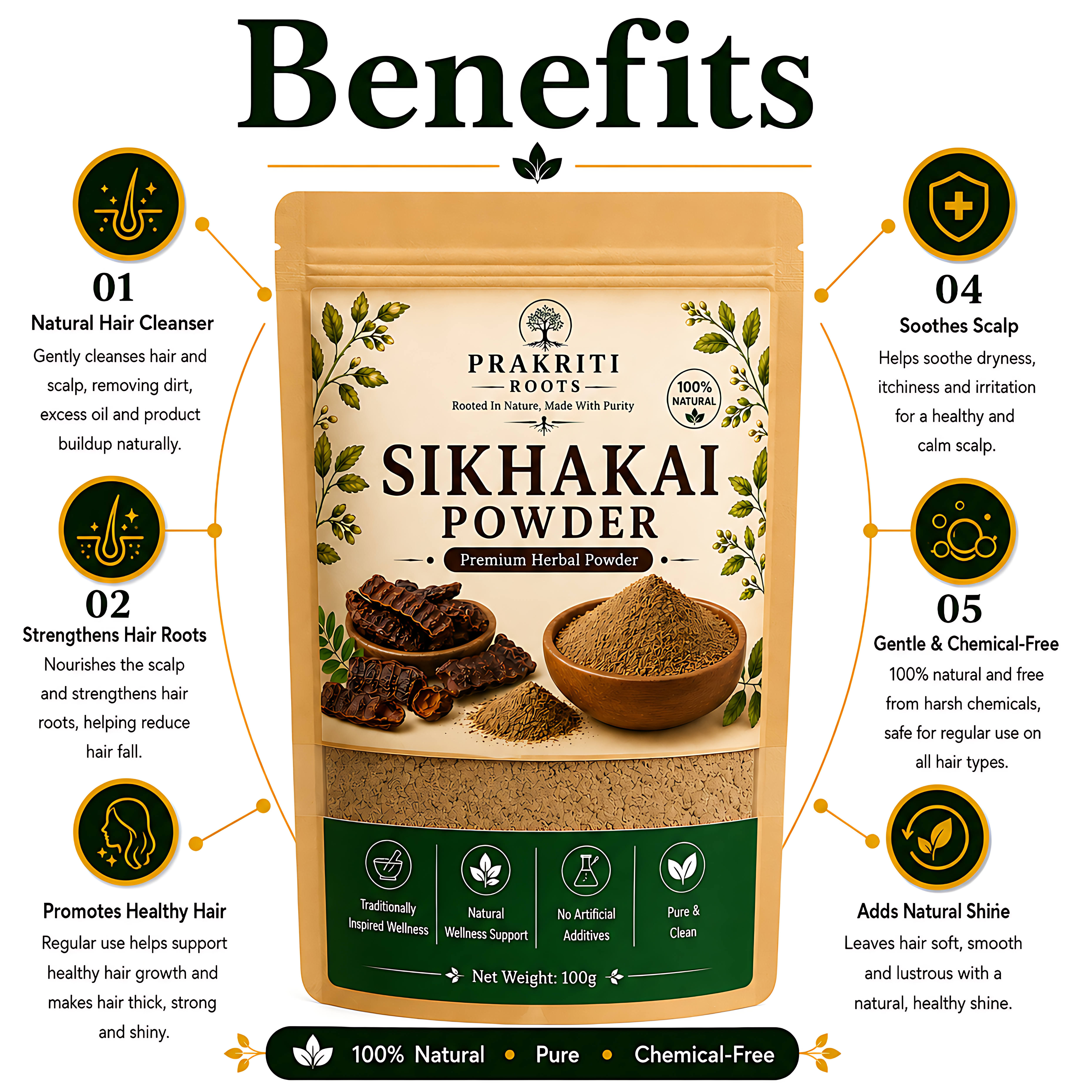 Herbal Shikakai Powder