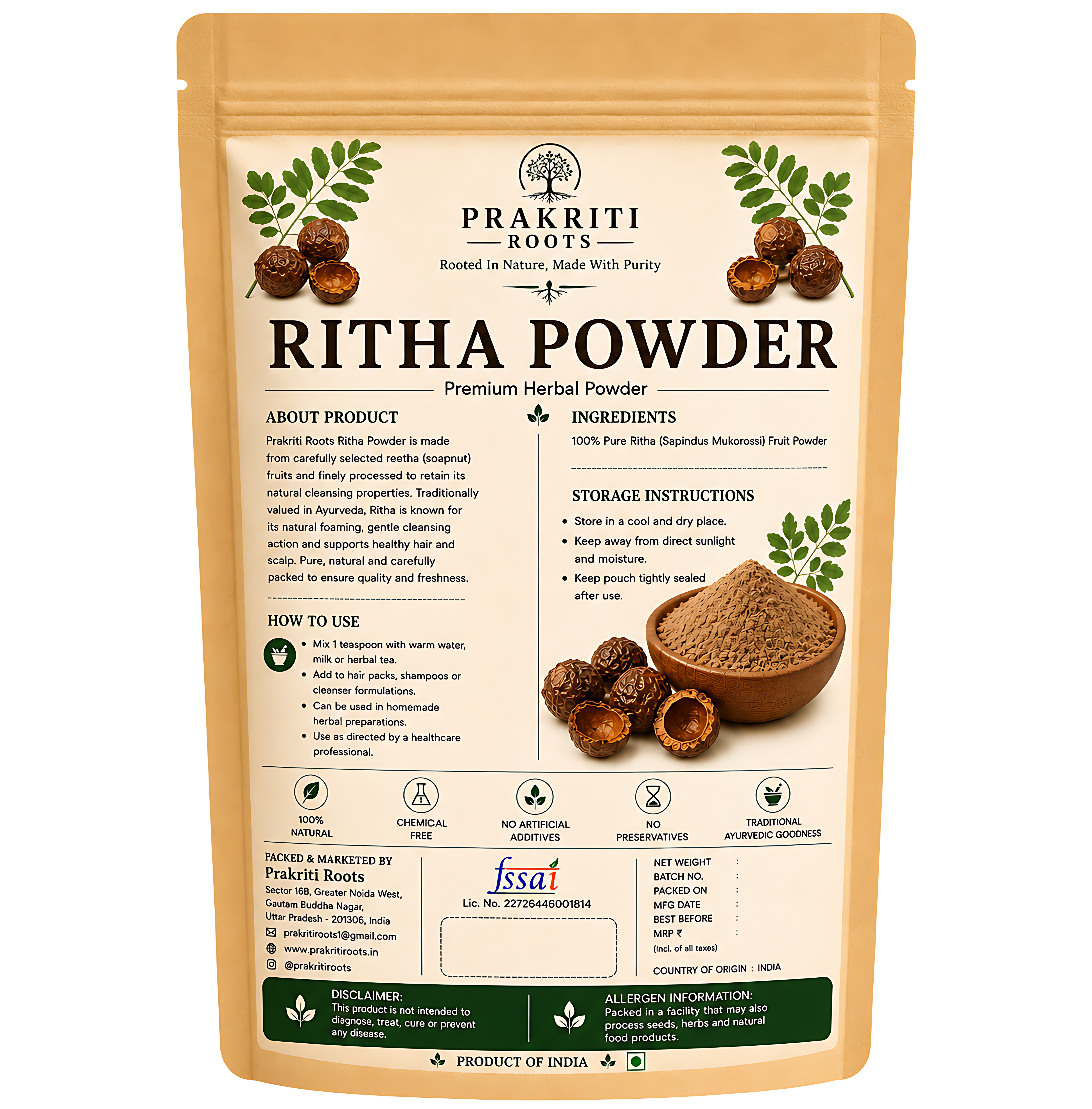 Herbal Ritha Powder