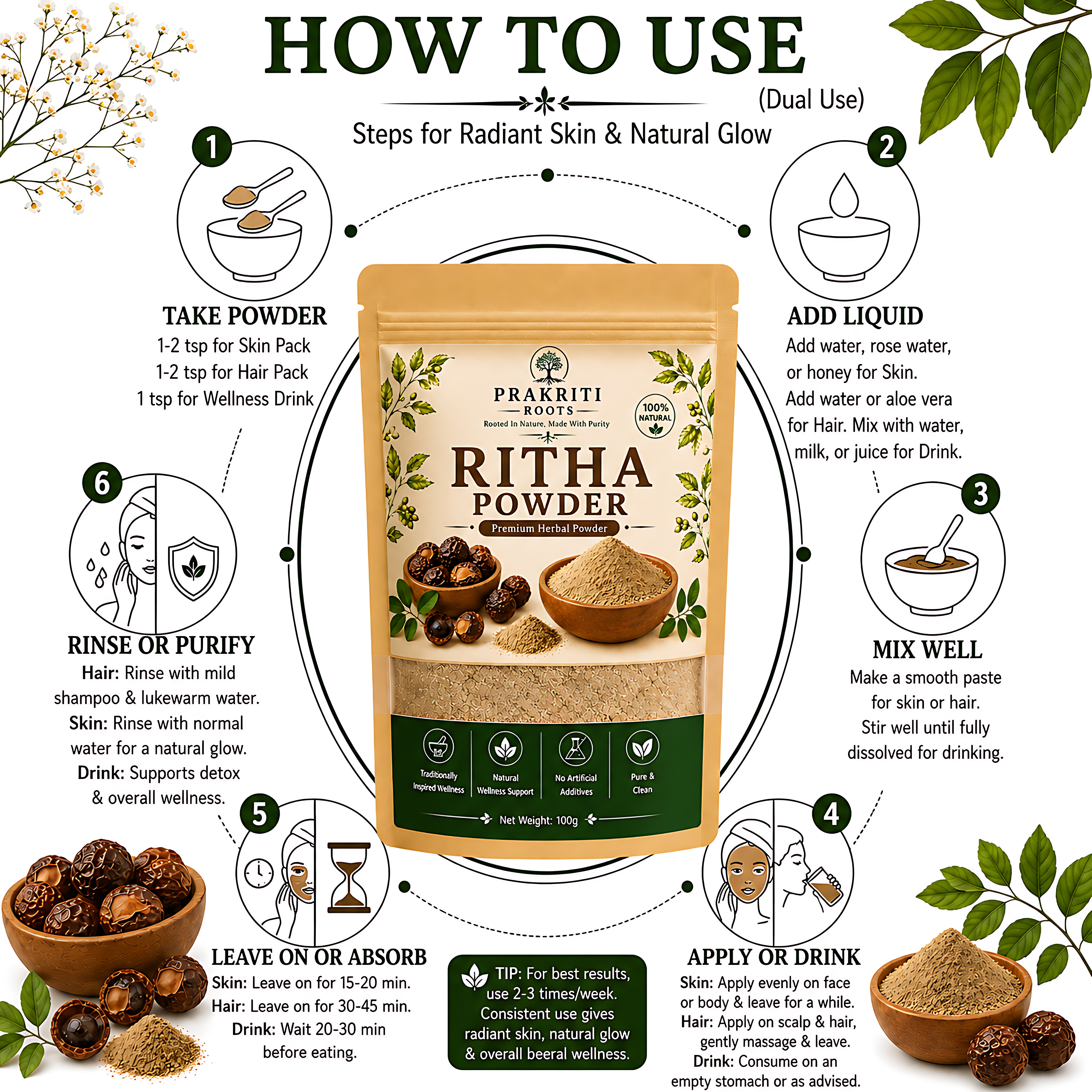 Herbal Ritha Powder